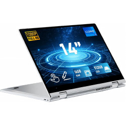 FUNYET Ordinateur Portable à écran Tactile,PC Portable 14,1 Pouces avec Ouverture à 360°,Core i7-1265U (jusqu'à 4,8 GHz),16 Go R