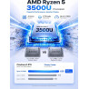 GMKtec Mini PC AMD Ryzen 5 W11 Pro 3500U (Plus performant Que Les 4300U/N150/N100/N95 4C/8T 4,50 GHz), Mini-Ordinateur G10, 16 G