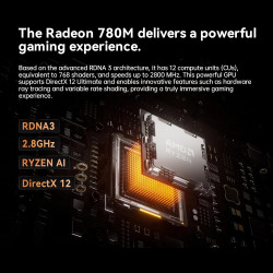 MINIS FORUM UM890 Pro Mini PC - AMD AI Ryzen 9 8945HS, 8 C/16 T, Radeon 780M GPU, 2 x M.2 SSD Slots,DDR5, HDMI 2.1, DP 1.4, 2 x 