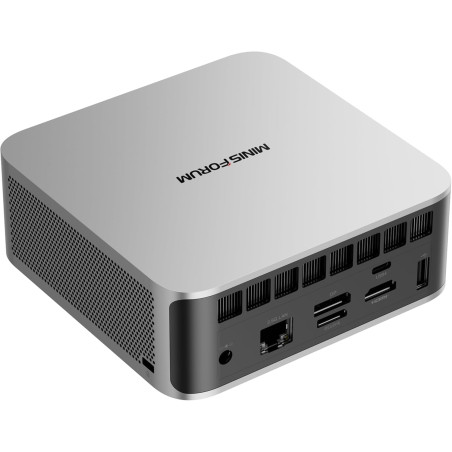Minis forum ai x1-255 mini pc, ryzen 7 255 (8 cœurs / 16 threads, jusqu’à 4,9 ghz), 16 go ddr5, ssd m.2 512 go, usb4, hdmi/dp 4k