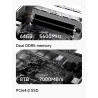Minis forum ai x1-255 mini pc, ryzen 7 255 (8 cœurs / 16 threads, jusqu’à 4,9 ghz), 16 go ddr5, ssd m.2 512 go, usb4, hdmi/dp 4k