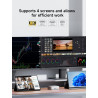 MINIS FORUM AI X1-255 Mini-PC avec AMD Ryzen 7 255 (8 cœurs / 16 Threads, Jusqu’à 4,9 GHz), 32 Go DDR5, SSD M.2 de 1 to, HDMI/DP