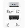 MINIS FORUM AI X1-255 Mini-PC avec AMD Ryzen 7 255 (8 cœurs / 16 Threads, Jusqu’à 4,9 GHz), 32 Go DDR5, SSD M.2 de 1 to, HDMI/DP