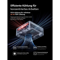 MINISFORUM X1 Lite-255 Mini-PC,AMD Ryzen 7 255 (8 C/ 16 T, jusqu’à 4,9 GHz), Radeon 780M, 32 Go DDR5, SSD de 512 Go, Wi-Fi 6E, L