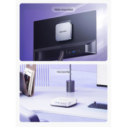 MINIS FORUM AI X1 Pro Mini PC, AMD Ryzen AI 9 HX470 (12C/24T, jusqu'à 5,2 GHz), Radeon 890M, 32 Go DDR5 RAM, 1 to PCIe 4.0 SSD, 