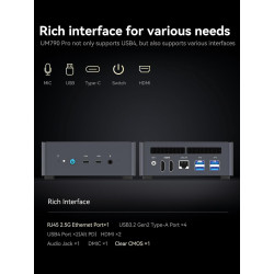 MINIS FORUM Venus UM790 Pro Mini PC AMD Ryzen 9 7940HS jusqu'à 5,2 GHz avec AMD Radeon 780M, 4X USB3.2, 2X USB4, 2X HDMI 2.1, 2X