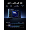MINIS FORUM M1 Pro-125H Barebone AI Mini PC, Intel Core Ultra 5 125H (14 cœurs/18 Threads, jusqu'à 4,5 GHz), USB 4/Raid/OCuLink/