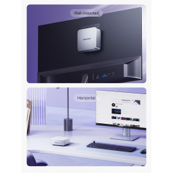 MINIS FORUM AI X1 Mini PC, AMD Ryzen AI 9 HX 470 (12C/24T, jusqu'à 5,2 GHz, 86 Tops), Radeon 890M, 32 Go DDR5 RAM, 1 to PCIe 4.0
