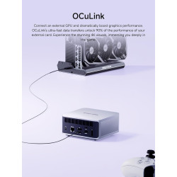 MINIS FORUM AI X1 Mini PC, AMD Ryzen AI 9 HX 470 (12C/24T, jusqu'à 5,2 GHz, 86 Tops), Radeon 890M, 32 Go DDR5 RAM, 1 to PCIe 4.0