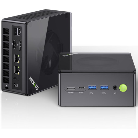 GMKtec Gaming Mini PC K8 Plus AMD Ryzen 7 8845HS (8C/16T, jusqu'à 5,1 GHz) 32 Go de RAM DDR5 1 to SSD, Ordinateur de Bureau Ocul