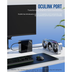 GMKtec Gaming Mini PC K8 Plus AMD Ryzen 7 8845HS (8C/16T, jusqu'à 5,1 GHz) 32 Go de RAM DDR5 1 to SSD, Ordinateur de Bureau Ocul