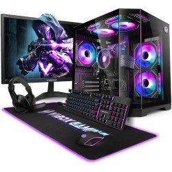 VIBOX I-516 PC Gamer Complet • 22" Écran • AMD Ryzen 3 3200G 4 cœurs • Radeon Vega 8 • 16 Go RAM • 500 Go SSD • Linux OS • WiFi