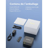GMKtec Mini PC Intel 12.Gen N95 (Turbo 3,4 GHz), 8 Go de RAM à 2666 MHz + 256 Go M.2 SSD, 3X USB 3.2, Double Sortie HDMI 4K@60Hz