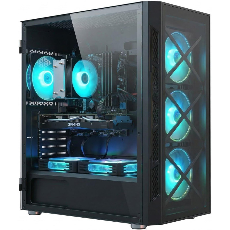 STGsivir PC Gamer Fixe, Ordinateur Gaming, Core i7 up to 3.9 GHz, Geforce GTX 1660 Super 6Go GDDR6, 32Go RAM, 1To SSD, WiFi6, BT