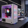 STGsivir Tours PC, Ordinateur de Bureau, Ryzen 5 3400G up to 4.0 GHz, 16Go DDR4 RAM, 512Go SSD, WiFi6, BT 5.0, Ventilateur RGB x