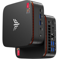 NiPoGi Pinova P1 Mini PC AΜD Ryzen 4300U W11 Pro(4C/4T,3.7GHz,Mieux Que 3500U/N150/N95) 16Go DDR4 RAM+512Go SSD Extensible Ordin