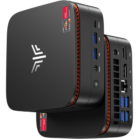 NiPoGi Pinova P1 Mini PC AΜD Ryzen 4300U W11 Pro(4C/4T,3.7GHz,Mieux Que 3500U/N150/N95) 16Go DDR4 RAM+512Go SSD Extensible Ordin