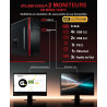 Greed® Multimedia V2 PC avec AMD Ryzen 5 5500GT - Desktop Rapide + Ordinateur de Bureau à Domicile avec 4,4 GHz, 16 Go RAM/mémoi