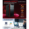 Greed® Multimedia V2 PC avec AMD Ryzen 5 5500GT - Desktop Rapide + Ordinateur de Bureau à Domicile avec 4,4 GHz, 16 Go RAM/mémoi