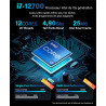 Greed® PC Ultra V2 Intel Core i7 12700 - Ordinateur Rapide + Desktop de Bureau à Domicile avec 4,9 GHz - 16 Go RAM/mémoire - 1 T