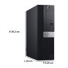 Dell Optiplex 7050 TWR Ordinateur de Bureau Intel Core i7 6th, RAM 16 Go, SSD 256 Go, WiFi USB, HDMI + DisplayPort, Windows 11 P