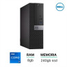 Dell Optiplex 5050 SFF Ordinateur de Bureau Intel Core i7 7th, RAM 8 Go, SSD 256 Go, Wifi USB, Windows 11 Pro + Libre Office (Re