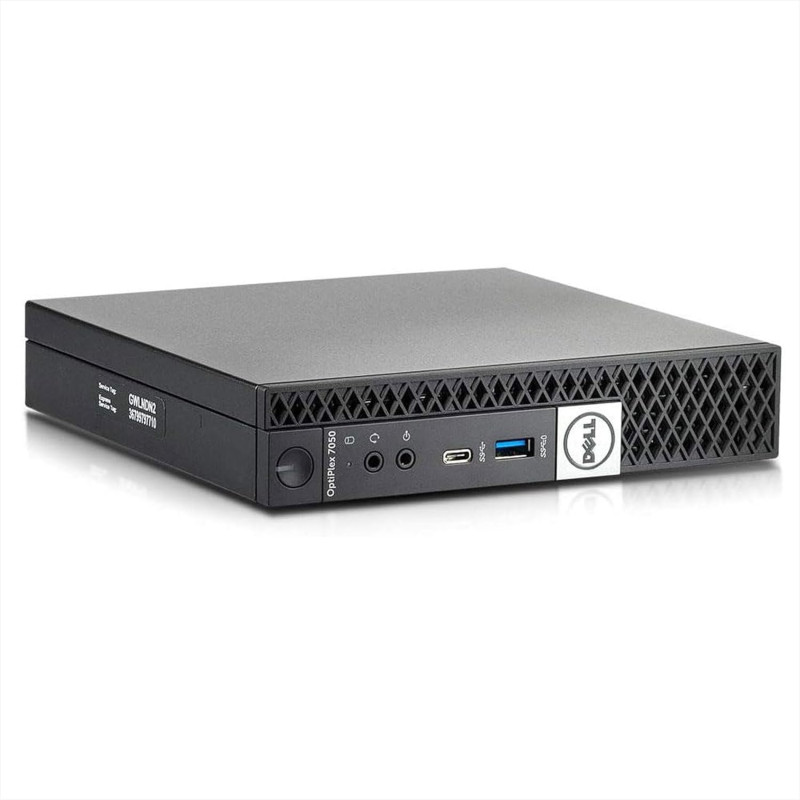 DELL Optiplex 7050 Tiny Mini PC de Bureau Business Intel Core i5 6th, RAM 8 Go, SSD 256 Go, Wifi USB, HDMI + DisplayPort, Window