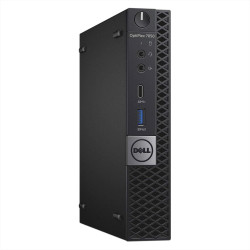 DELL Optiplex 7050 Tiny Mini PC de Bureau Business Intel Core i5 6th, RAM 8 Go, SSD 256 Go, Wifi USB, HDMI + DisplayPort, Window