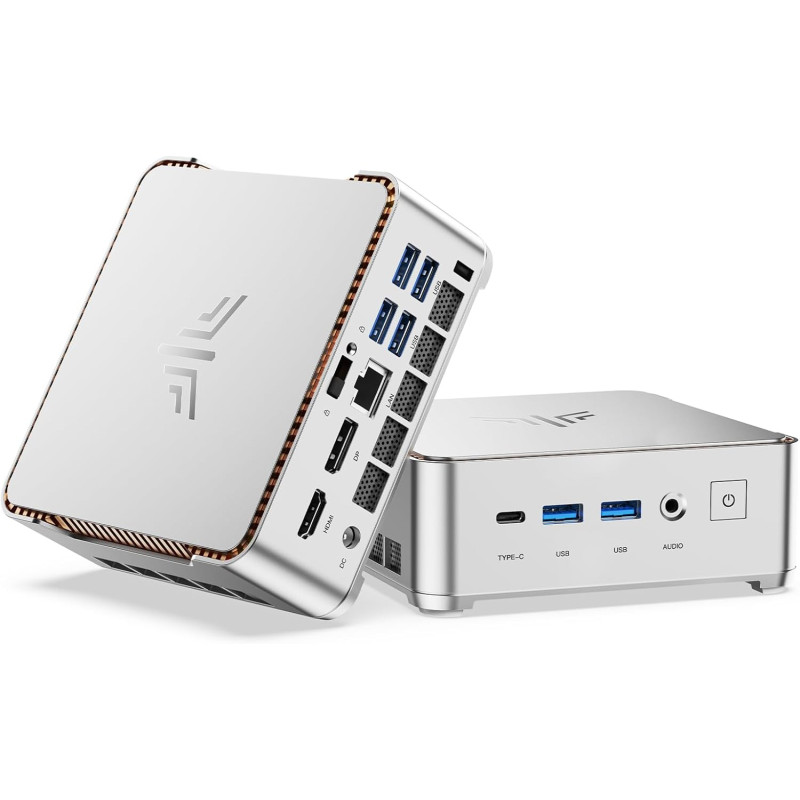 NiPoGi Hyper H2 Mini PC Ιntel Core i5-14450HX(Mieux Que i7-12650H/1185G7, 10C/16T, jusqu'à 4,80 GHz), 16 Go DDR4 512 Go M.2 NVMe