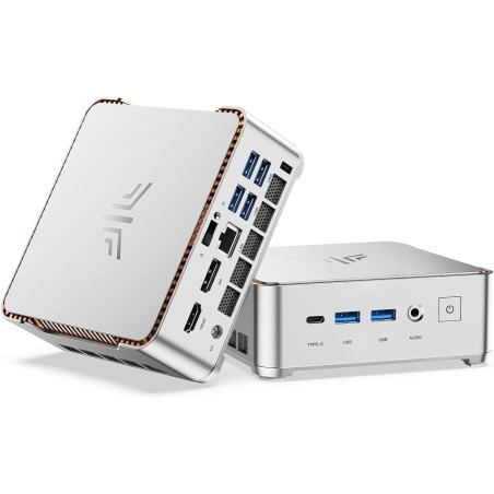 NiPoGi Hyper H2 Mini PC Ιntel Core i5-14450HX(Mieux Que i7-12650H/1185G7, 10C/16T, jusqu'à 4,80 GHz), 16 Go DDR4 512 Go M.2 NVMe