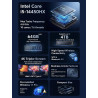 NiPoGi Hyper H2 Mini PC Ιntel Core i5-14450HX(Mieux Que i7-12650H/1185G7, 10C/16T, jusqu'à 4,80 GHz), 16 Go DDR4 512 Go M.2 NVMe