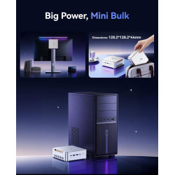 NiPoGi Hyper H2 Mini PC Ιntel Core i5-14450HX (Mieux Que i7-12650H/ i7-1185G7, 10C/ 16T, jusqu'à 4,80 GHz), 32 Go DDR4 1 to SSD 