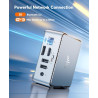 NiPoGi Essenx E2 Mini PC, Ιntel Alder Lake-Ν97(jusqu'à 3,6 GHz), 8 Go DDR4 256 Go M.2 SSD Mini Ordinateur de Bureau pour école/B
