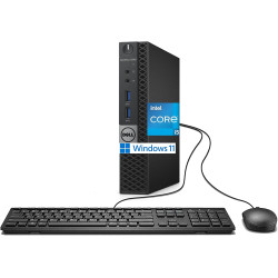 Dell optiplex 3040 mini pc de bureau intel core i5-6500, 8 go de ram, ssd 256 go, wifi, bleutooth, clavier qwerty américain, win