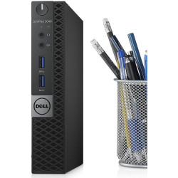 Dell optiplex 3040 mini pc de bureau intel core i5-6500, 8 go de ram, ssd 256 go, wifi, bleutooth, clavier qwerty américain, win
