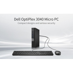Dell optiplex 3040 mini pc de bureau intel core i5-6500, 8 go de ram, ssd 256 go, wifi, bleutooth, clavier qwerty américain, win