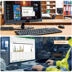 Dell optiplex 3040 mini pc de bureau intel core i5-6500, 8 go de ram, ssd 256 go, wifi, bleutooth, clavier qwerty américain, win