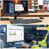 Dell optiplex 3040 mini pc de bureau intel core i5-6500, 8 go de ram, ssd 256 go, wifi, bleutooth, clavier qwerty américain, win