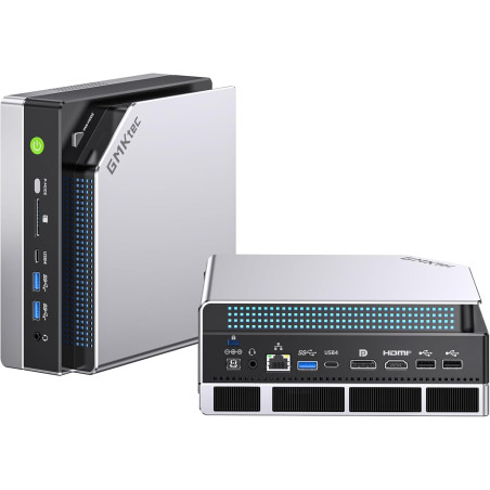 GMKtec Evo-X2 AI Mini PC AMD Ryzen AI Max+ 395 (16C/32T, jusqu'à 5.1 GHz), 126 Tops de Performance IA, 96 Go de RAM DDR5, SSD 2 