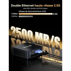 GMKtec Gaming Mini PC Ryzen 5 7640HS (supérieur au 6800H) avec Graphiques AMD Radeon 760M, 16Go DDR5, 1To SSD M.2, Mini Ordinate