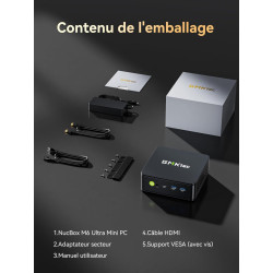GMKtec Gaming Mini PC Ryzen 5 7640HS (supérieur au 6800H) avec Graphiques AMD Radeon 760M, 16Go DDR5, 1To SSD M.2, Mini Ordinate
