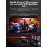 Mini PC Gaming AMD Ryzen 7 H 255 (upgrade 8745HS, jusqu’à 4,9 GHz), Mini PC barebone (NO DDR NO SSD) compatible DDR5, PCIe 4.0 x