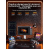 Mini PC Gaming AMD Ryzen 7 H 255 (upgrade 8745HS, jusqu’à 4,9 GHz), Mini PC barebone (NO DDR NO SSD) compatible DDR5, PCIe 4.0 x