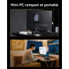 Mini PC Gaming AMD Ryzen 7 H 255 (upgrade 8745HS, jusqu’à 4,9 GHz), Mini PC barebone (NO DDR NO SSD) compatible DDR5, PCIe 4.0 x