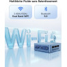 BMAX B1Plus Mini PC Win 11, Intel Celeron J3355(jusqu'à 2,5 GHz) 6 Go LPDDR3 RAM 128 Go eMMC SSD, Mini Ordinateur de Bureau Doub