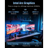 BMAX B11Power AI Mini PC, Win 11 Pro, Intel Core Ultra 7 155H (jusqu'à 4,8GHz), Arc Graphics, 24Go LPDDR5 1To SSD, Mini Ordinate