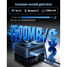 BMAX B11Power AI Mini PC, Win 11 Pro, Intel Core Ultra 7 155H (jusqu'à 4,8GHz), Arc Graphics, 24Go LPDDR5 1To SSD, Mini Ordinate