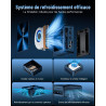 BMAX B11Power AI Mini PC, Win 11 Pro, Intel Core Ultra 7 155H (jusqu'à 4,8GHz), Arc Graphics, 24Go LPDDR5 1To SSD, Mini Ordinate