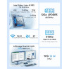 BMAX B4Plus Mini PC W-11 Pro, Intel Alder Lake-N95(jusqu'à 3,4 GHz), 12Go LPDDR5 512Go SSD Mini Ordinateur de Bureau, Double WiF