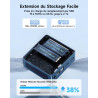 BMAX B4Plus Mini PC W-11 Pro, Intel Alder Lake-N95(jusqu'à 3,4 GHz), 12Go LPDDR5 512Go SSD Mini Ordinateur de Bureau, Double WiF